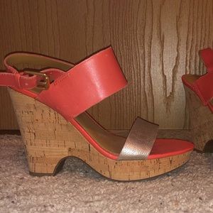 Bright Wedge platform heels